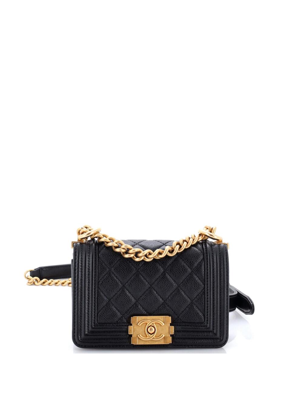 Chanel Boy Flap Bag Quilted Caviar Mini #299264C48B